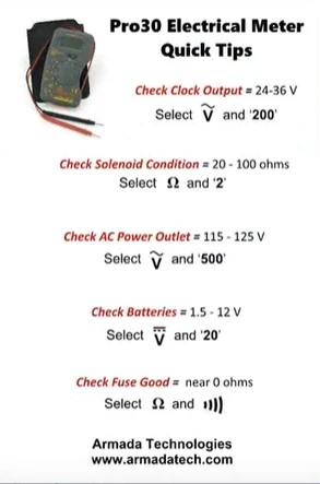 Armada Technologies PRO30™ GENERAL PURPOSE DIGITAAL MULTIMETER compatible met Navionics