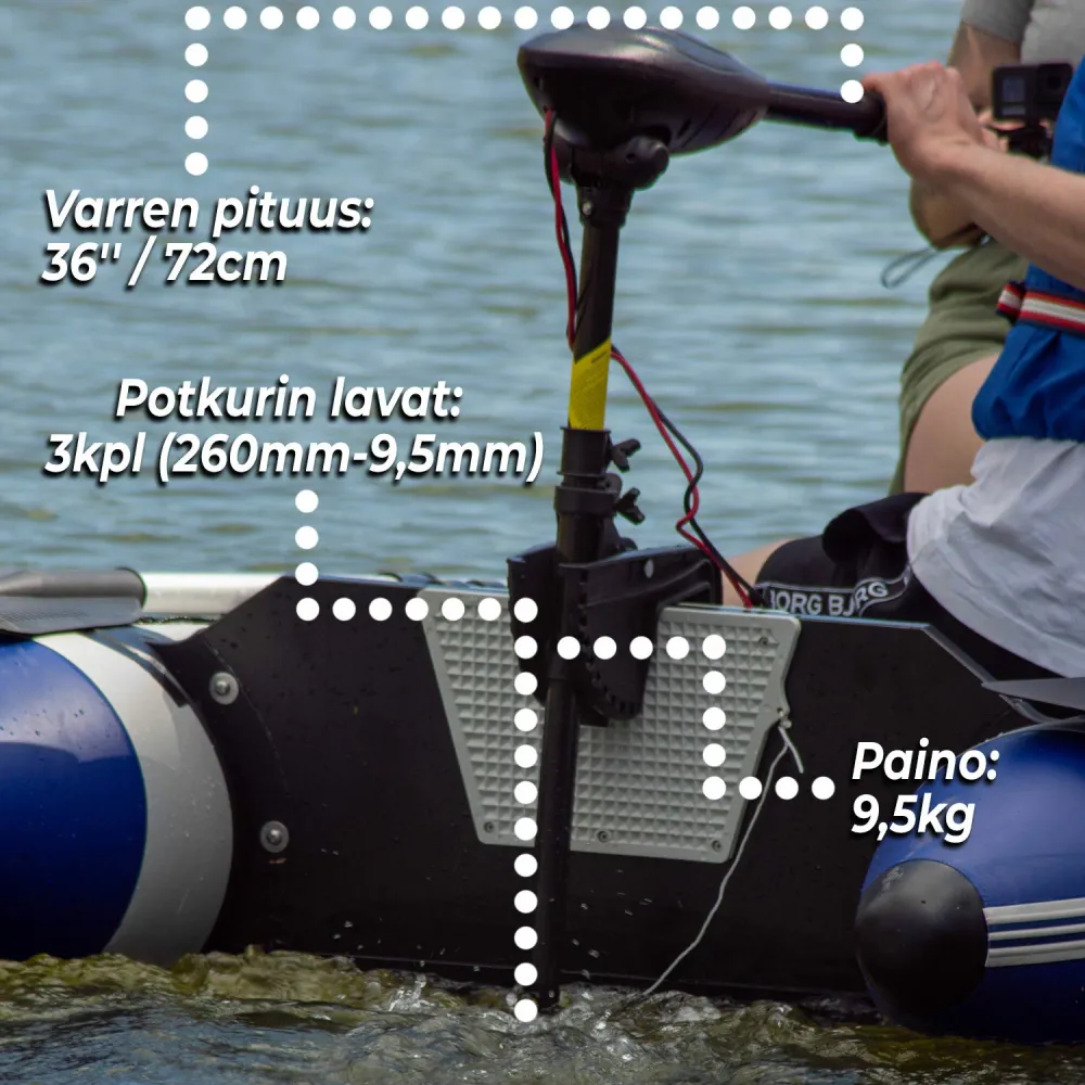 Deep Sea Electric Outboard Motor Cruise 86lbs compatible met Navionics
