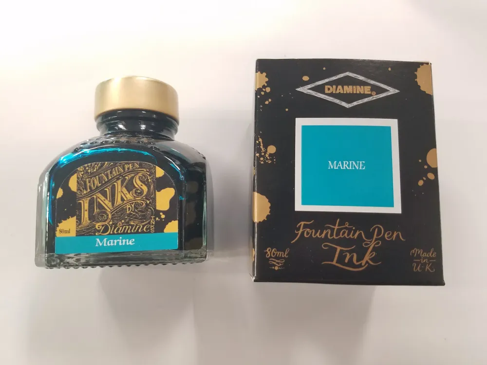 Diamine Marine Ink Bottle - 80 ml