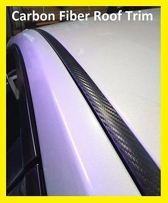1997-2003 Chevy Malibu Zwart Carbon Fiber Roof Top Trim Molding Kit