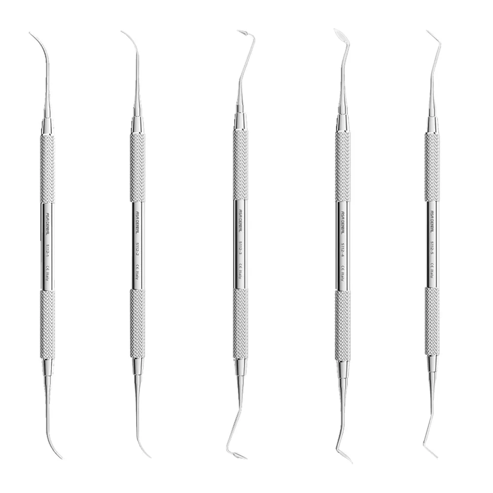 OEM-stijl PKT 5 SPATULES KIT 5 ASA Dental instruments - Waxing Modeling.