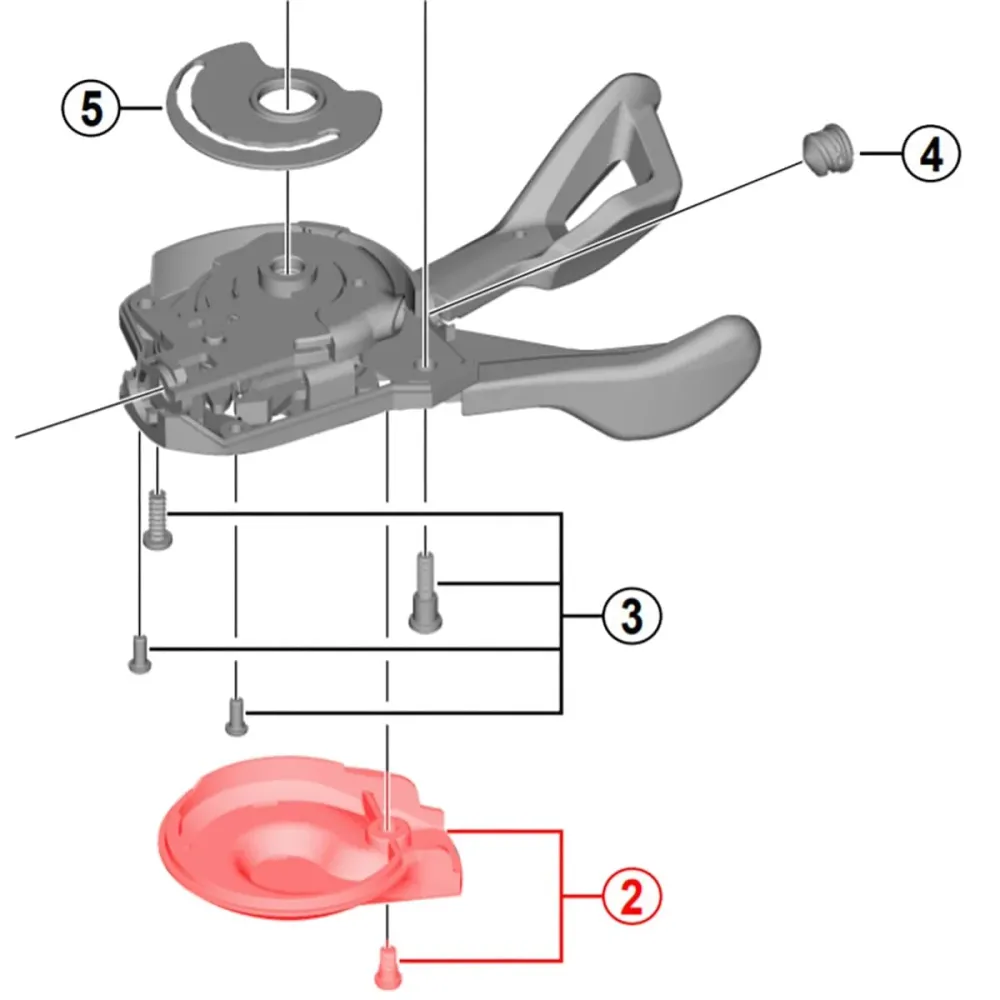 11V SHIMANO SLX SL-M7000 Snelheidsregelaar Bodemdeksel Rechts