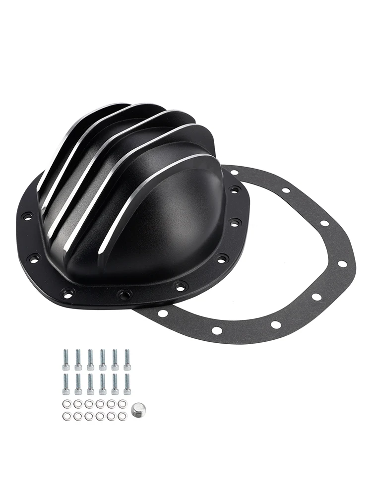 12-bouts zwarte aluminium differentieel-achterdeksel voor GM Chevy C10 8.75" vrachtwagen