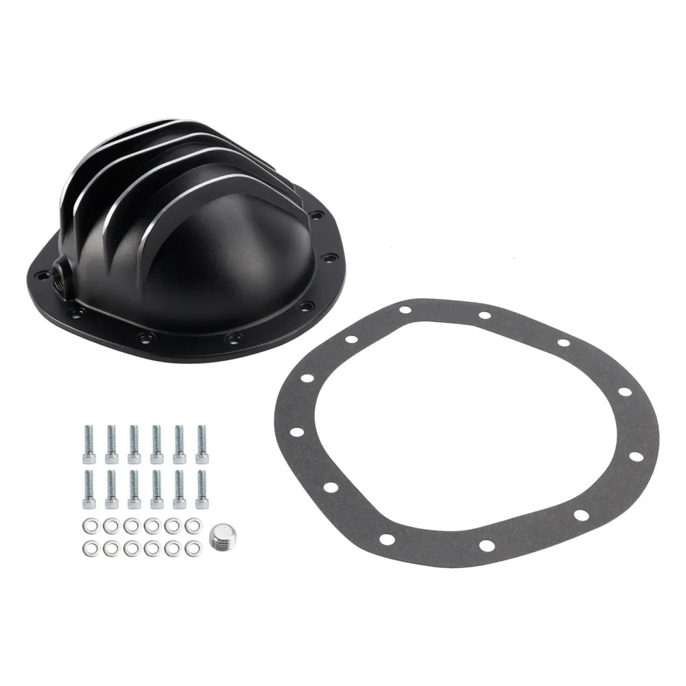 12-bouts zwarte aluminium differentieel-achterdeksel voor GM Chevy C10 8.75" vrachtwagen