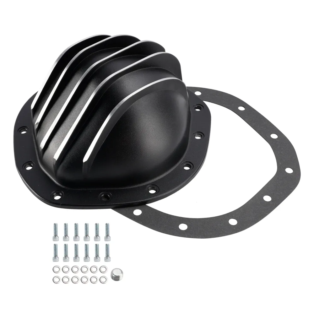 12-bouts zwarte aluminium differentieel-achterdeksel voor GM Chevy C10 8.75" vrachtwagen