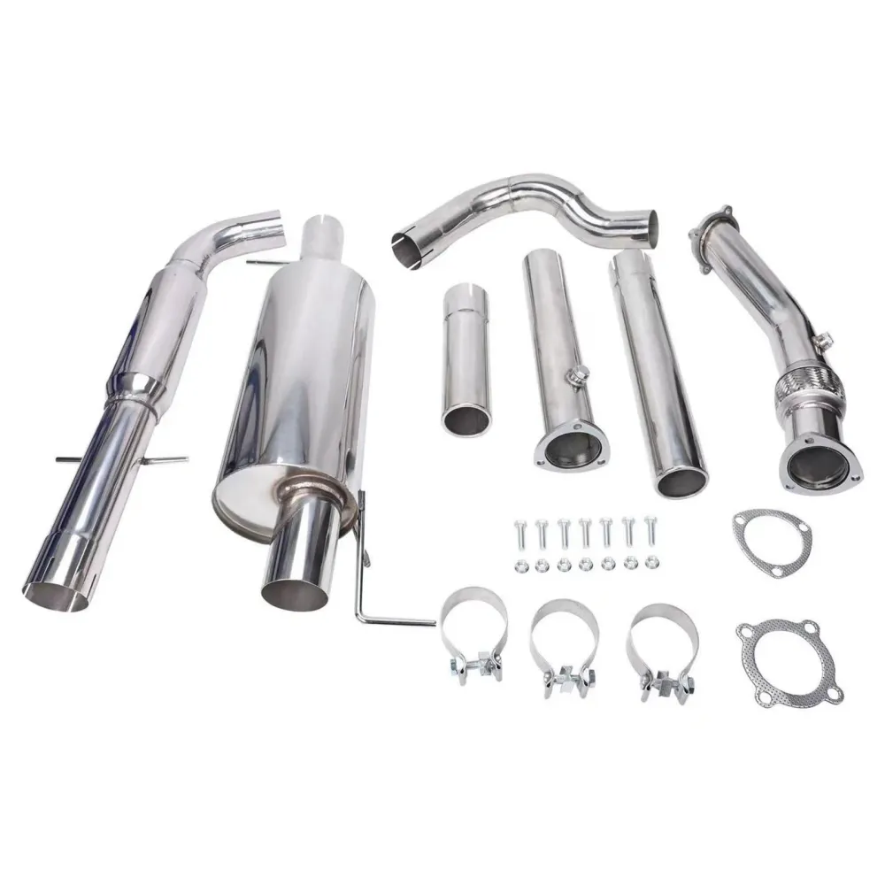 1,8T 3" Uitlaatsysteem zonder uitlaat + downpipe voor MK4 VW GTI Jetta Golf GLI