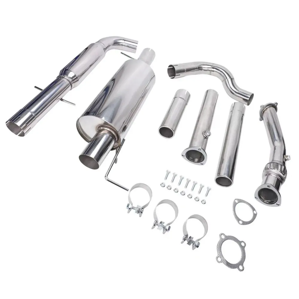 1,8T 3" Uitlaatsysteem zonder uitlaat + downpipe voor MK4 VW GTI Jetta Golf GLI