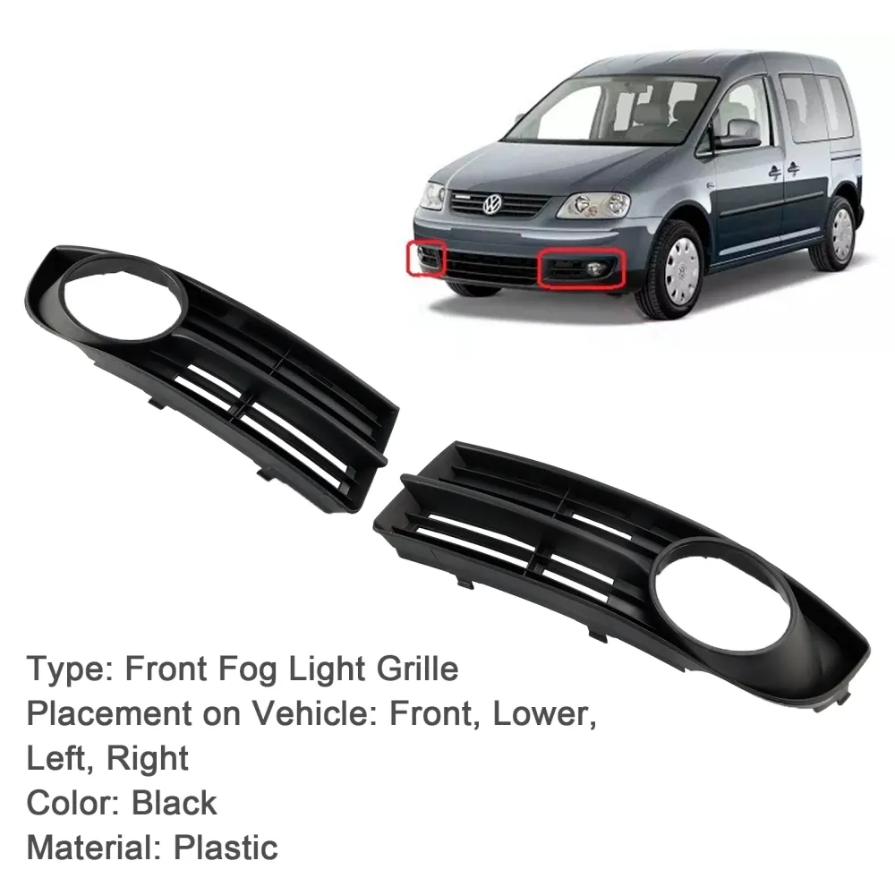 2003.02-2006.12 VOLKSWAGEN TOURAN (1T) Pre-Facelift Voorbumper Mistlamp Grille 1T0807666A 1T0853665A9B9
