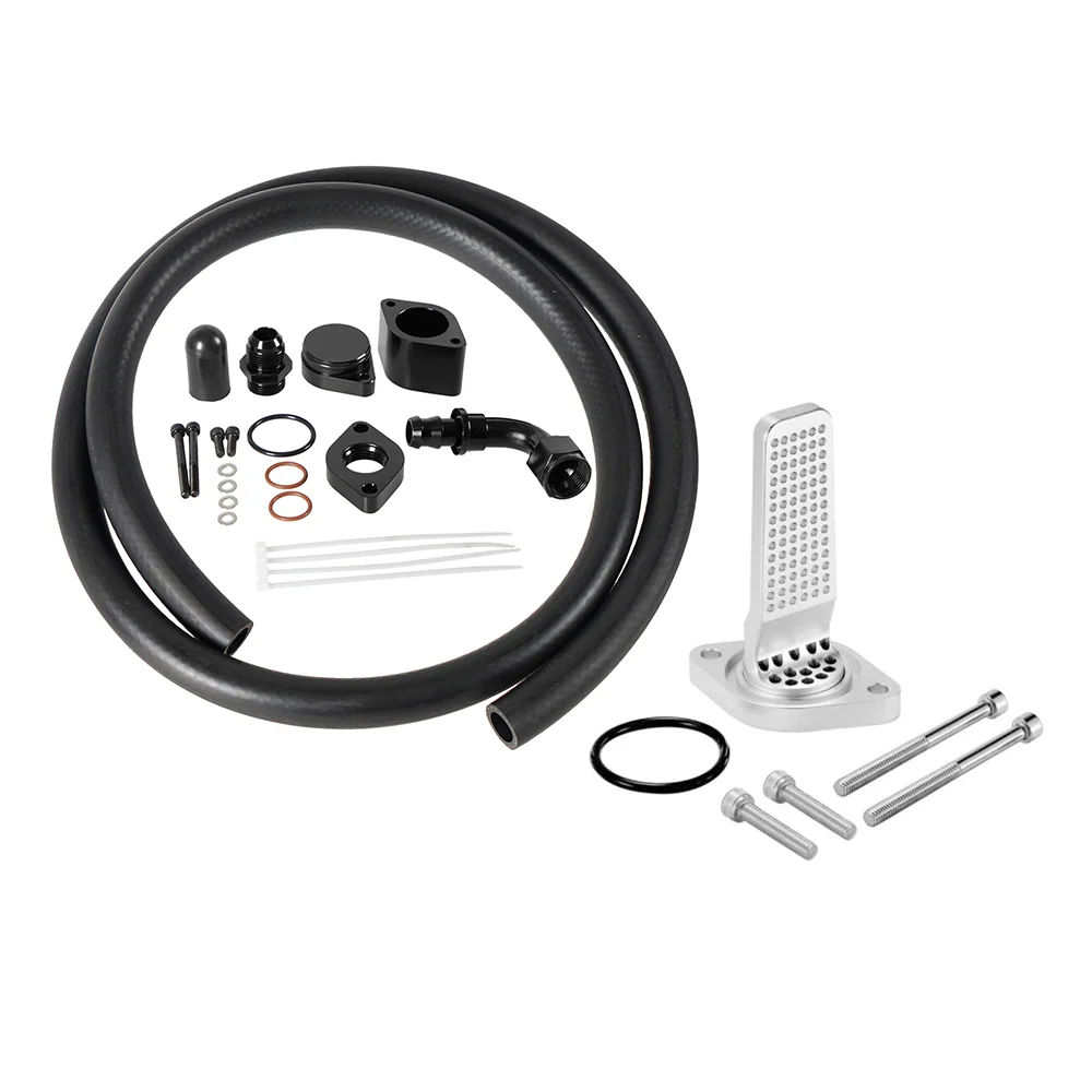 2011-2024 Ford F450 6.7 Powerstroke CCV Reroute Kit + CCV Baffle interne opvangbak