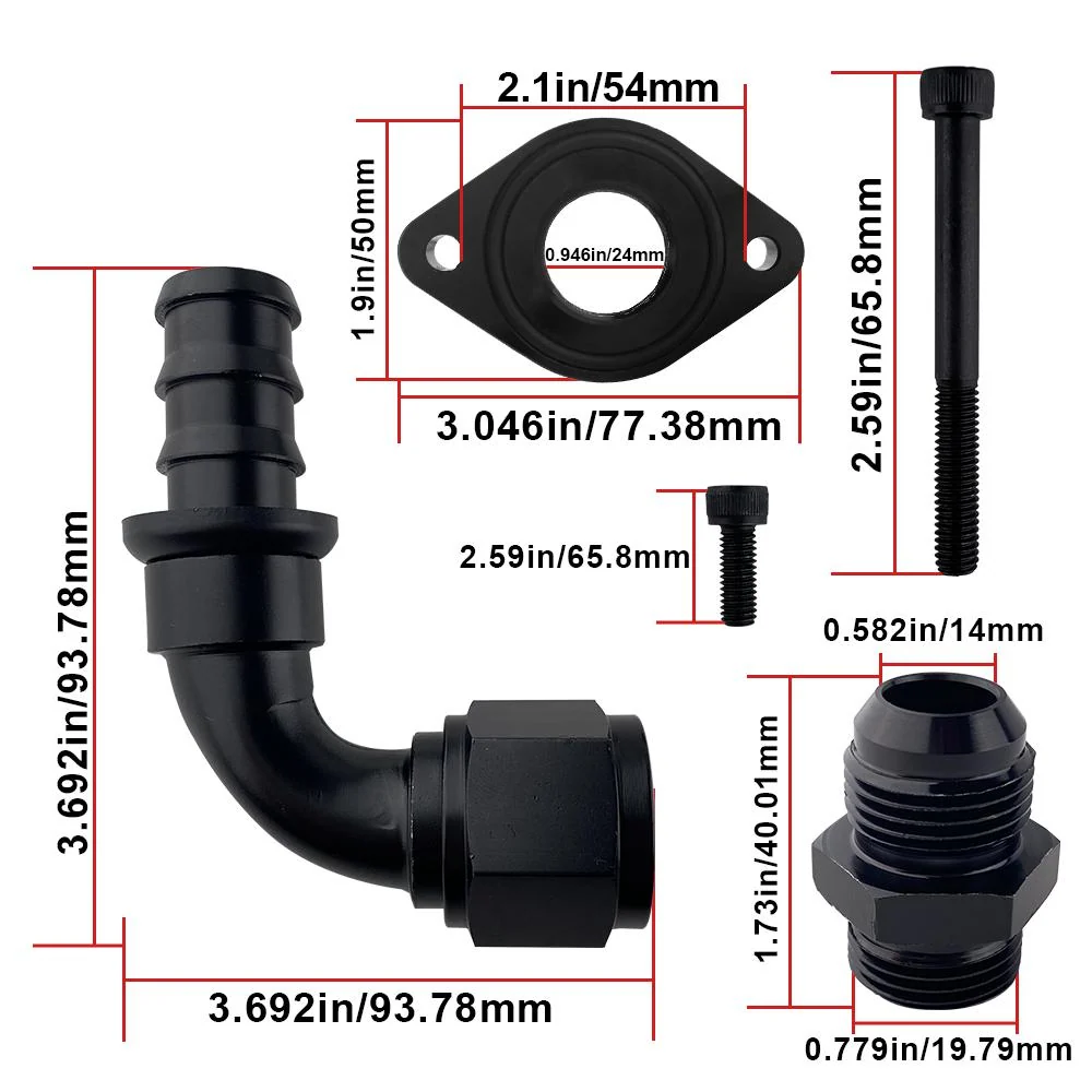 2011-2024 Ford F450 6.7 Powerstroke CCV Reroute Kit + CCV Baffle interne opvangbak