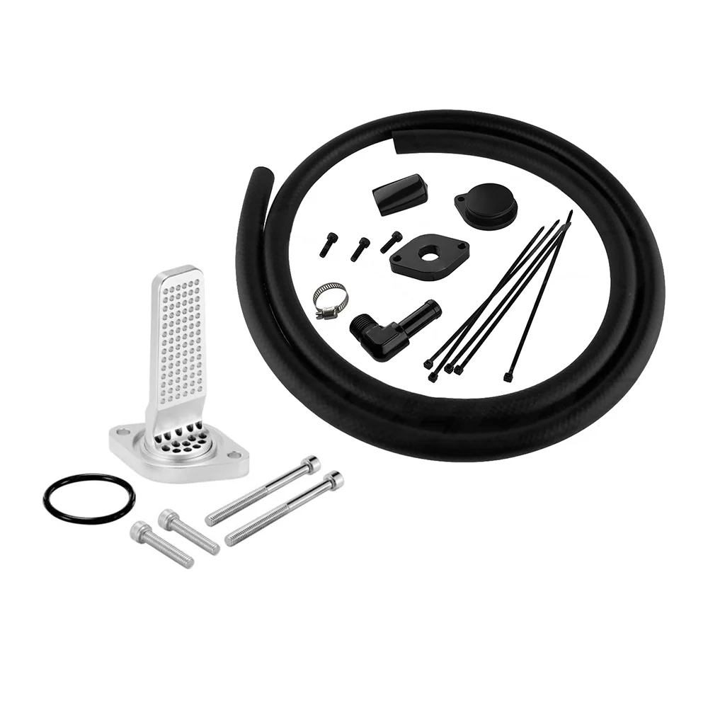 2011-2024 Ford F450 6.7 Powerstroke CCV Reroute Kit + CCV Baffle interne opvangbak