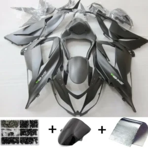 2013-2018 Kawasaki Zx6R Amotopart kuip mat zwart met boutinjectie plastic kit