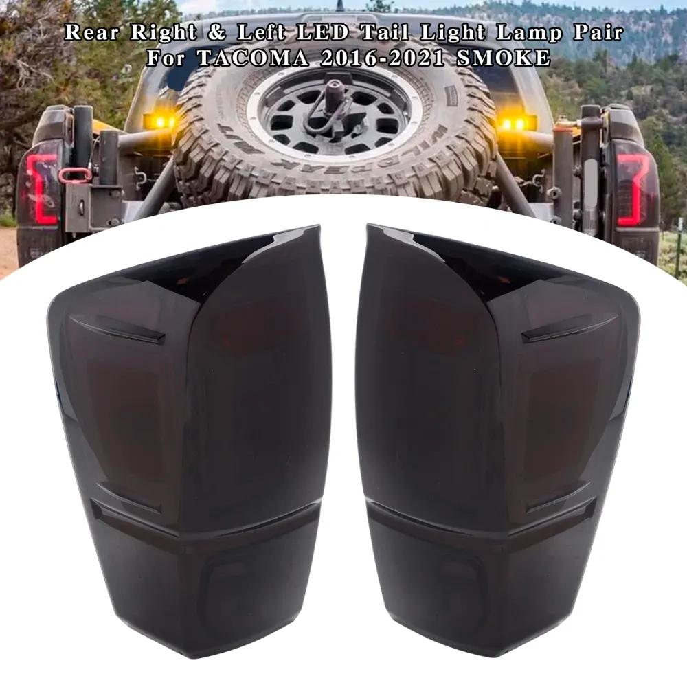 2016-2021 TACOMA Achter Rechts & Linker LED-achterlichtlamppaar SMOKE 8156004170 81560-04180