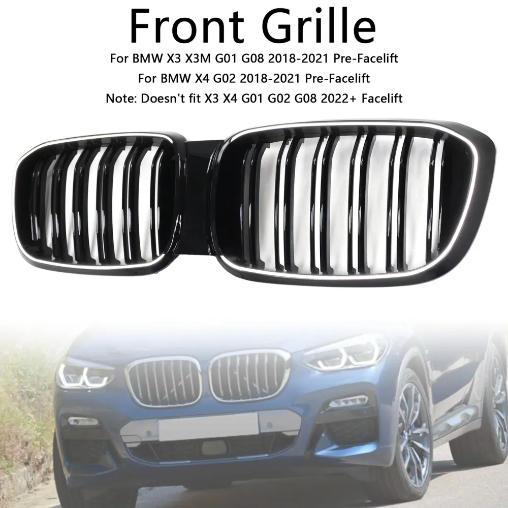 2018-2021 BMW X3 X3M G01 G08 Pre-Facelift Front Nier Grille Grill 51138469959 51138469959
