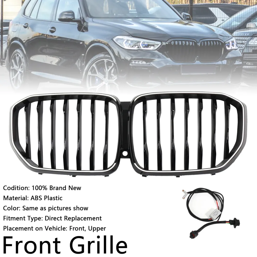2019-2022 BMW X5 G05 Glanzend zwarte niergrille M-Performance