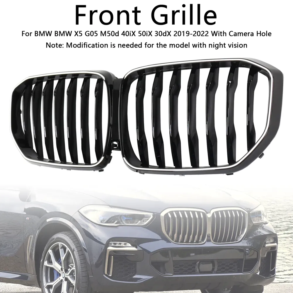2019-2022 BMW X5 G05 Glanzend zwarte niergrille M-Performance