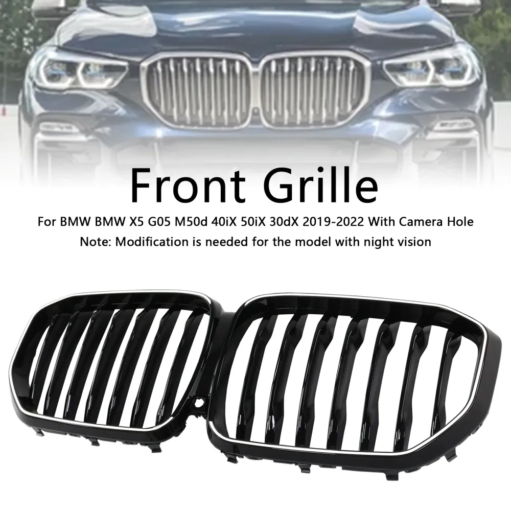 2019-2022 BMW X5 G05 Glanzend zwarte niergrille M-Performance