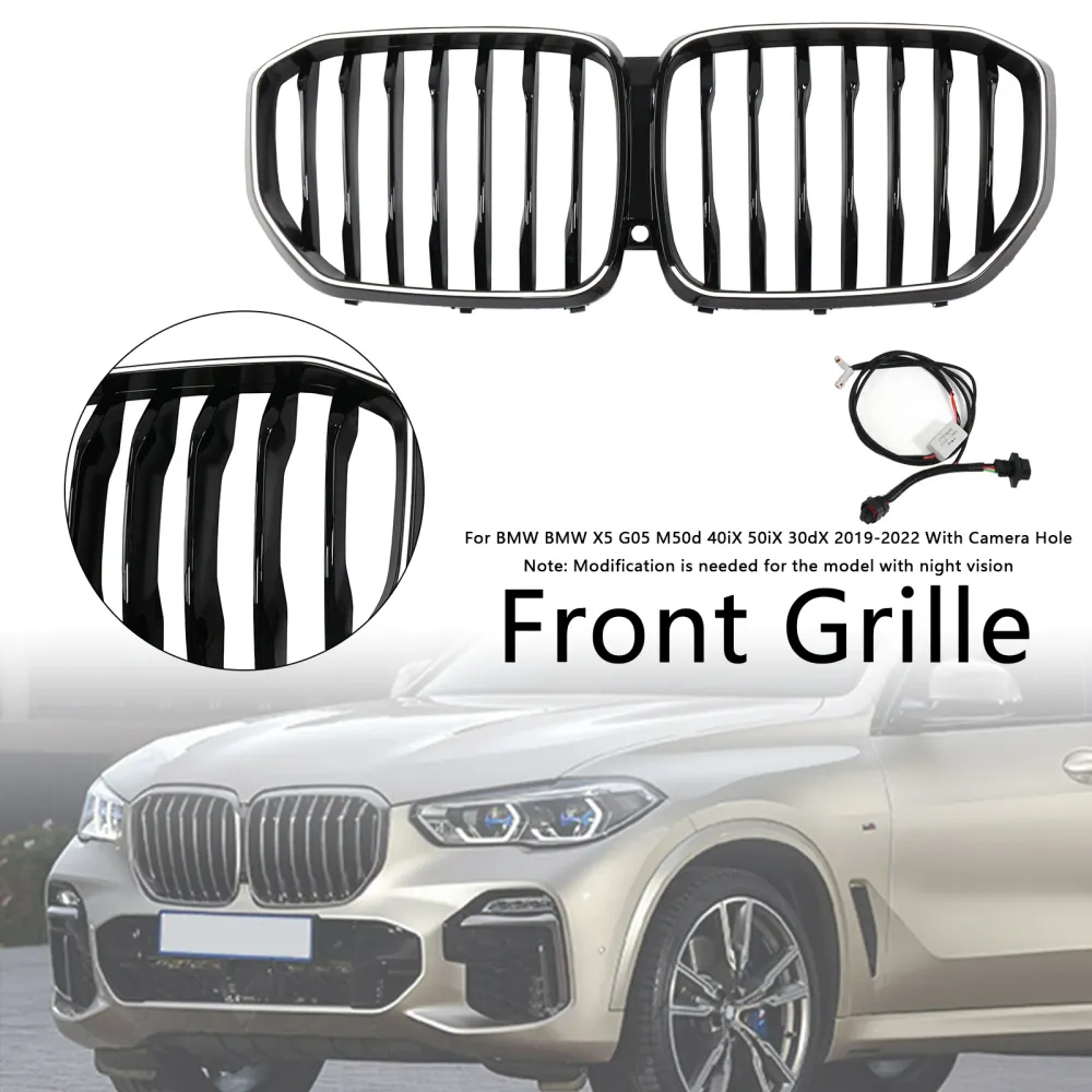 2019-2022 BMW X5 G05 Glanzend zwarte niergrille M-Performance