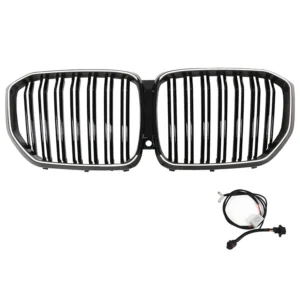 2019-2022 BMW X5 G05 M-Performance dubbele lamellen zwarte niergrille vooraan 51137454887