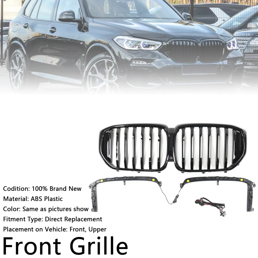 2019-2022 BMW X5 G05 M-Performance Glanzend Zwart Niergrille Grill 51137454887