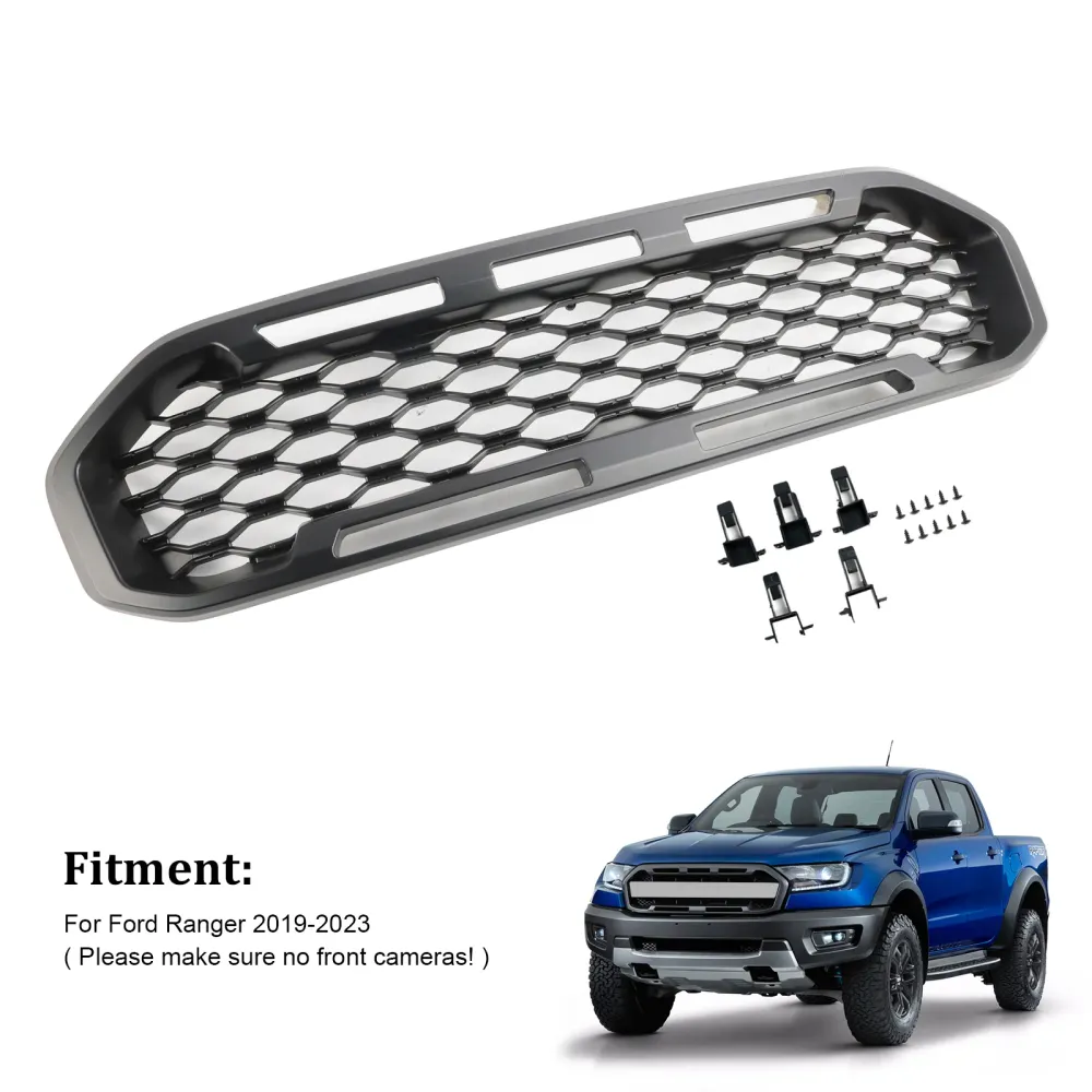 2019-2023 Ford Ranger T8 voorbumpergrille zwart
