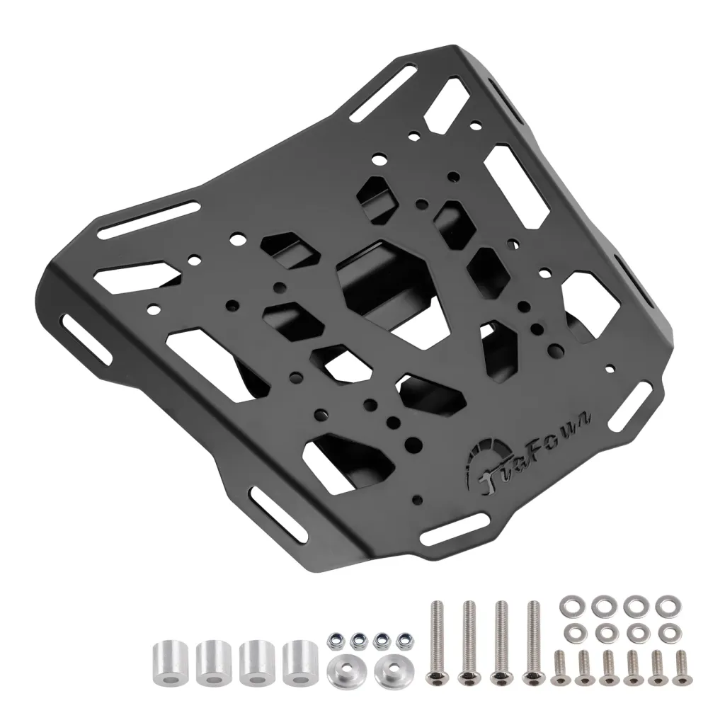 2021-2024 Tiger 850 Sport ZWART ALUMINIUM TOPRACKDRAGER BAGAGEPLAAT