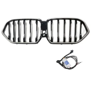 2023-2025 BMW X6 G06 M60i met cameragat, zwarte voorbumpergrille, grill