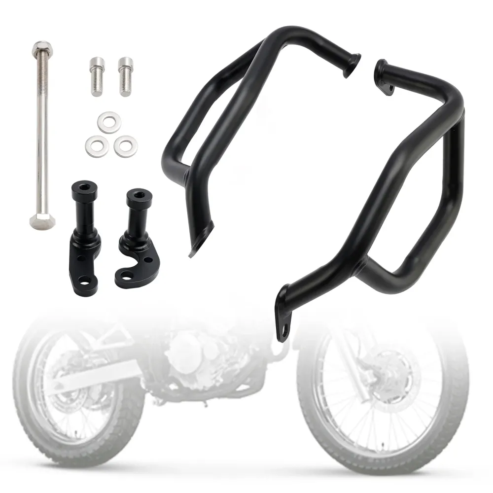 2024 Honda NX500 Engine Protect Guard Frame onderste valbeugel Zilver