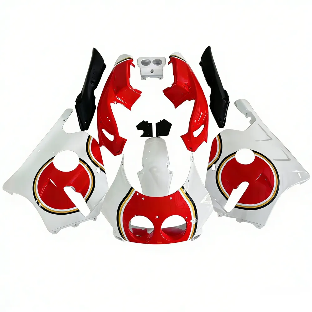 Amotopart 1990-1998 Honda CBR250RR MC22 Witte Red Kairing Kit