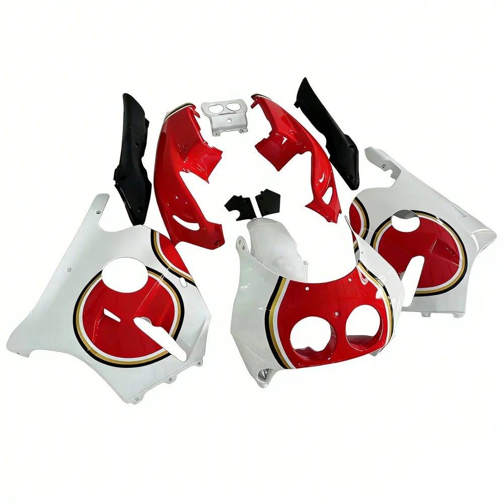 Amotopart 1990-1998 Honda CBR250RR MC22 Witte Red Kairing Kit