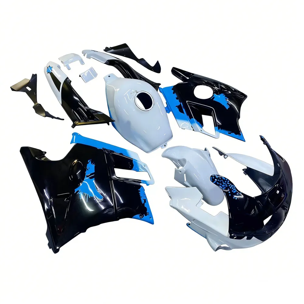 Amotopart 1991-1994 Honda CBR600 F2 White Black Fairing Kit
