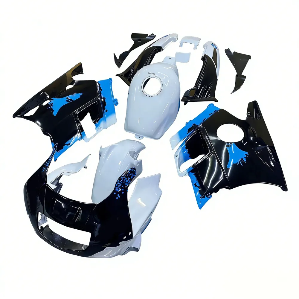 Amotopart 1991-1994 Honda CBR600 F2 White Black Fairing Kit