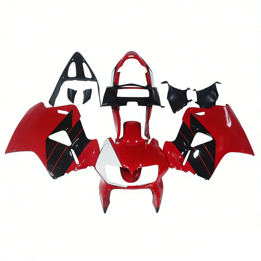 Amotopart 1998-2001 Honda VFR800 Red Black Fairing Kit