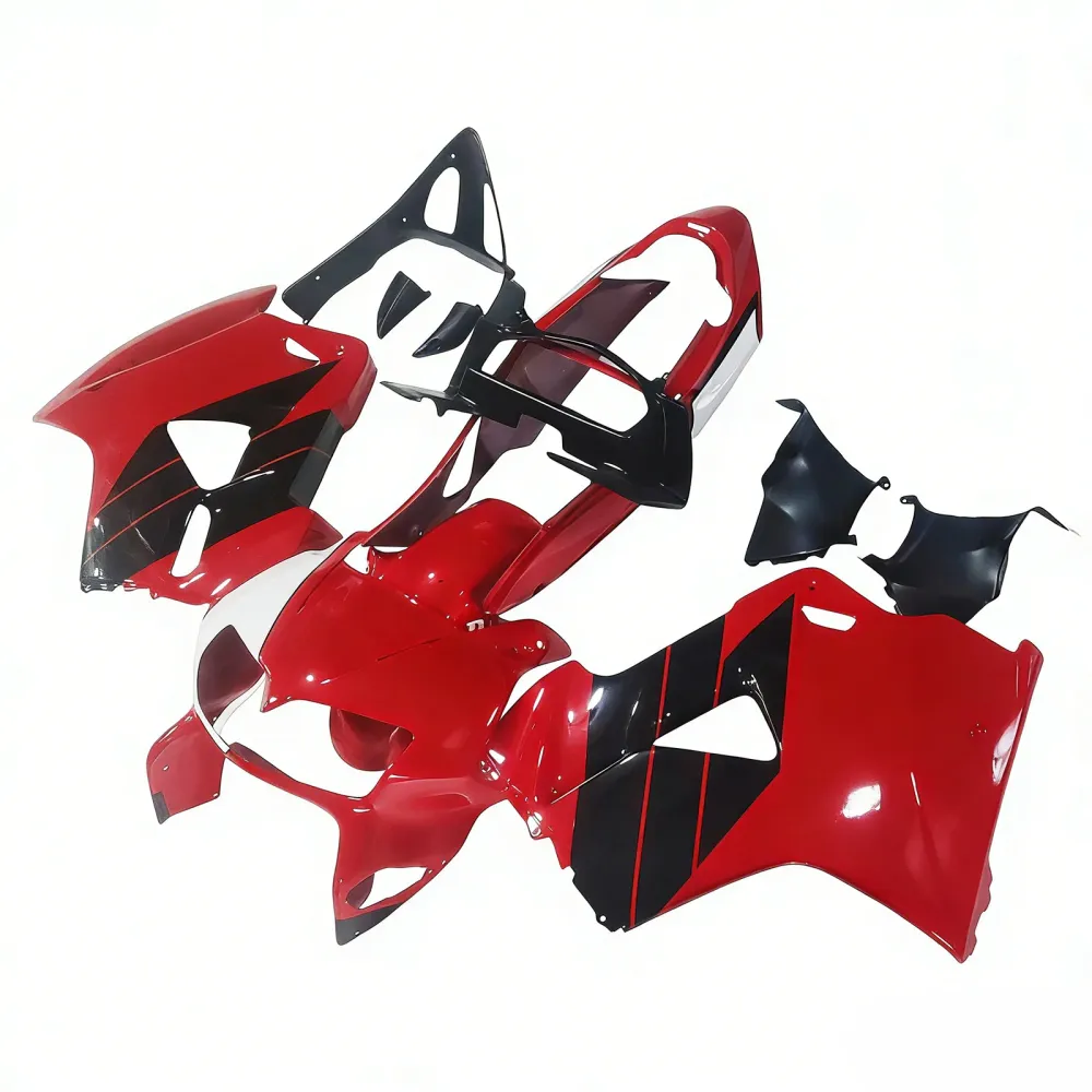 Amotopart 1998-2001 Honda VFR800 Red Black Fairing Kit