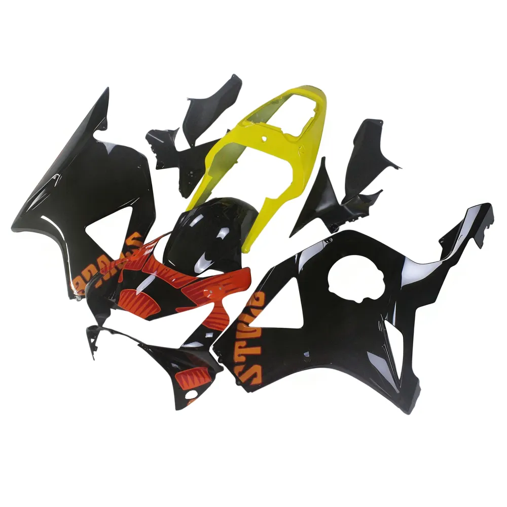 Amotopart 2002-2003 Honda CBR954 Zwart geel kuipkit