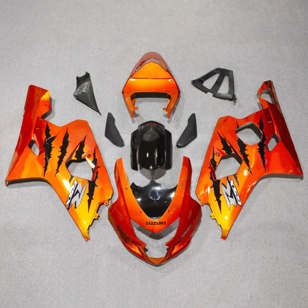 Amotopart 2004-2005 Suzuki GSXR 600/750 rood oranje zwart kuipset