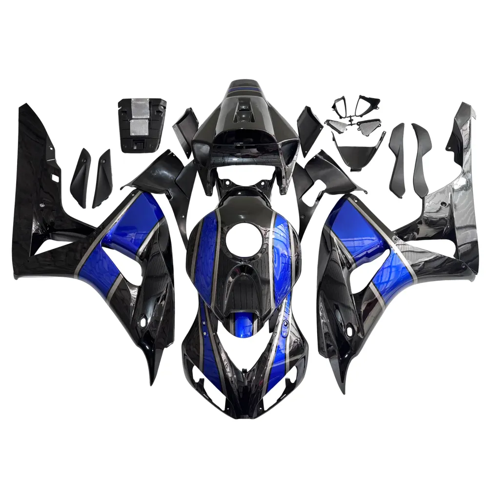 Amotopart 2006-2007 Honda CBR1000RR zwartblauwe kuipset