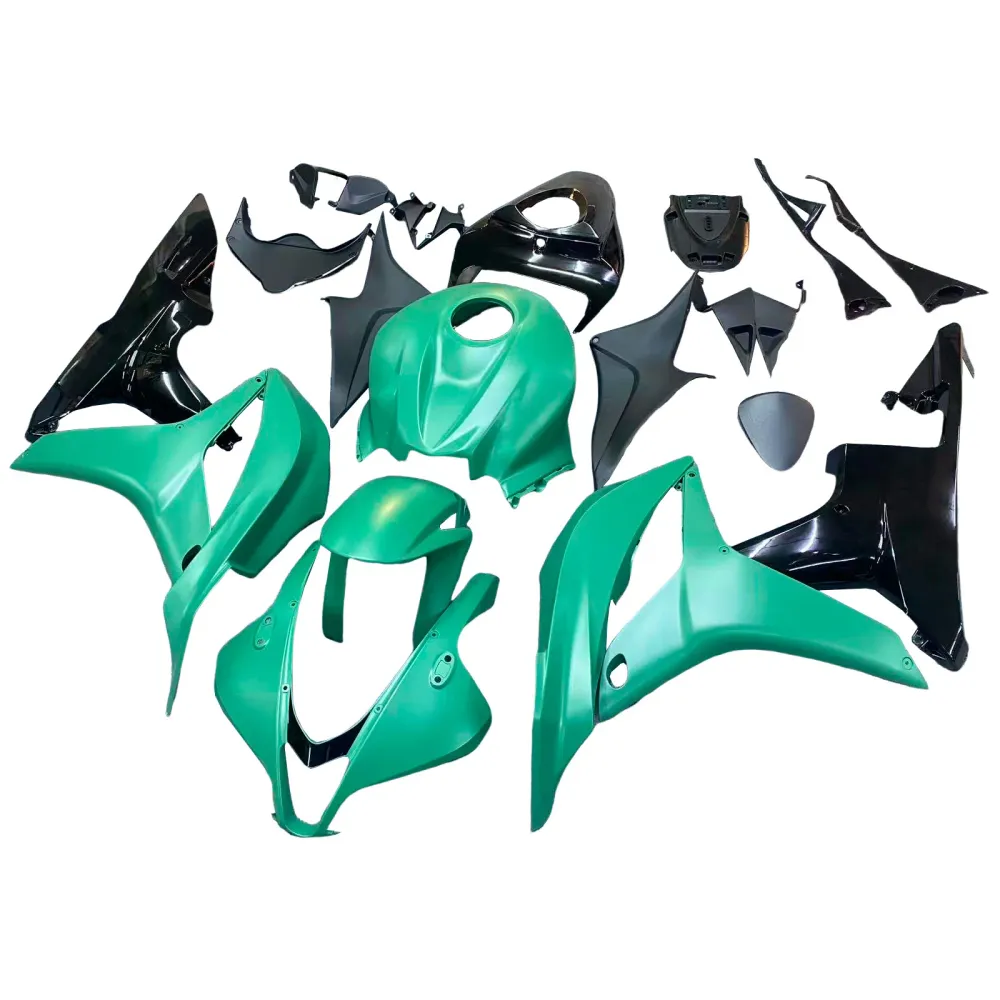Amotopart 2007-2008 Honda CBR600RR Black Green Fairing Kit