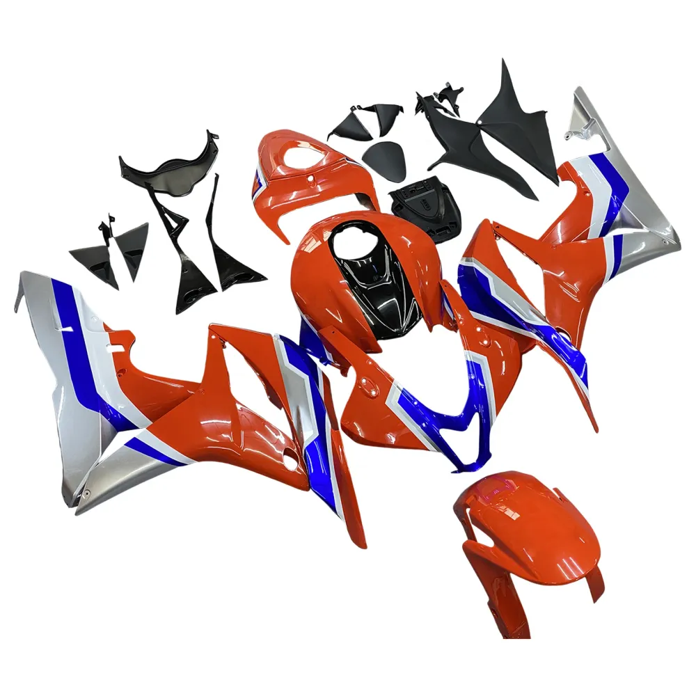 AMOTOPART 2007-2008 HONDA CBR600RR ORANGE BLAUWE WIT KUIST KIT