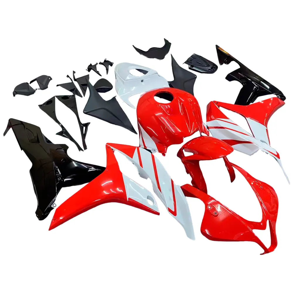 Amotopart 2007-2008 Honda CBR600RR Red White Fairing Kit