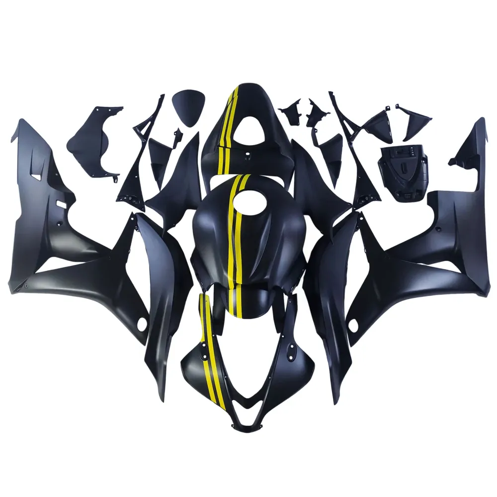 Amotopart 2007-2008 Honda CBR600RR zwartgele kuipset