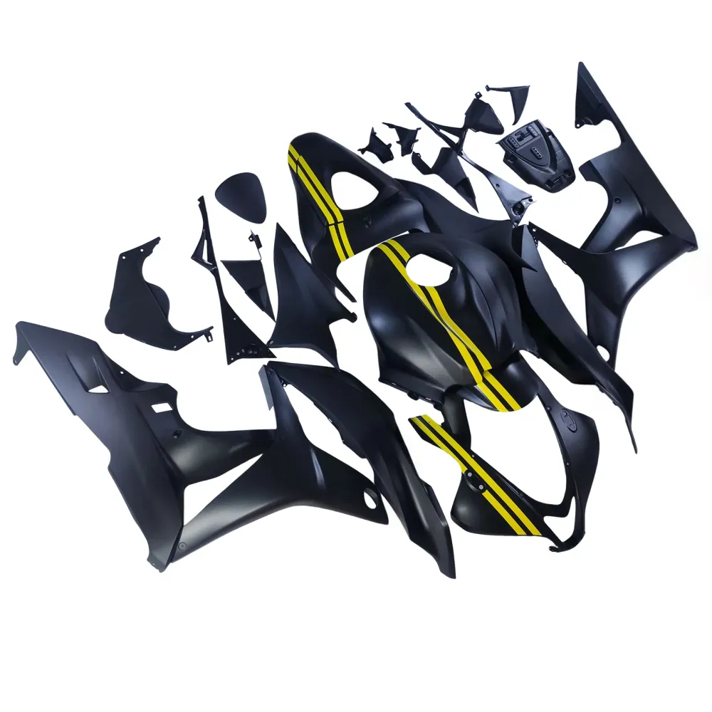 Amotopart 2007-2008 Honda CBR600RR zwartgele kuipset