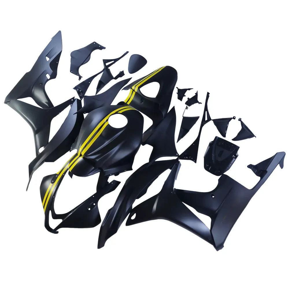Amotopart 2007-2008 Honda CBR600RR zwartgele kuipset