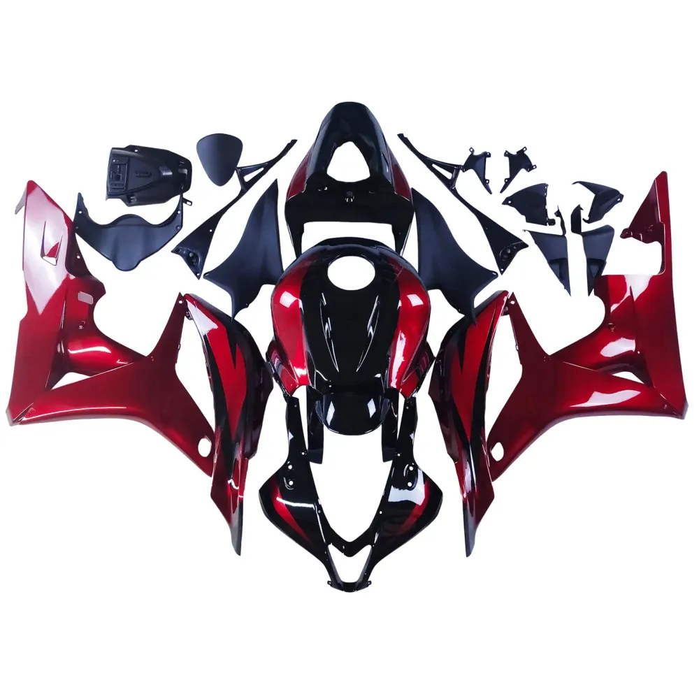 Amotopart 2007-2008 Honda CBR600RR zwartrode kuipset