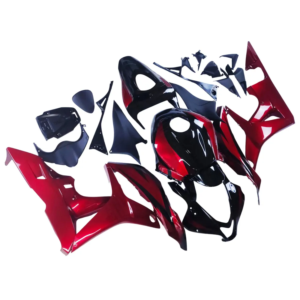 Amotopart 2007-2008 Honda CBR600RR zwartrode kuipset