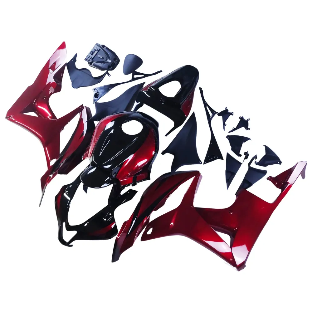 Amotopart 2007-2008 Honda CBR600RR zwartrode kuipset
