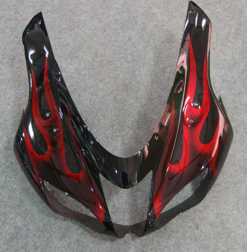 Amotopart 2007-2008 Kawasaki ZX6R 636 Red Flame kuipset