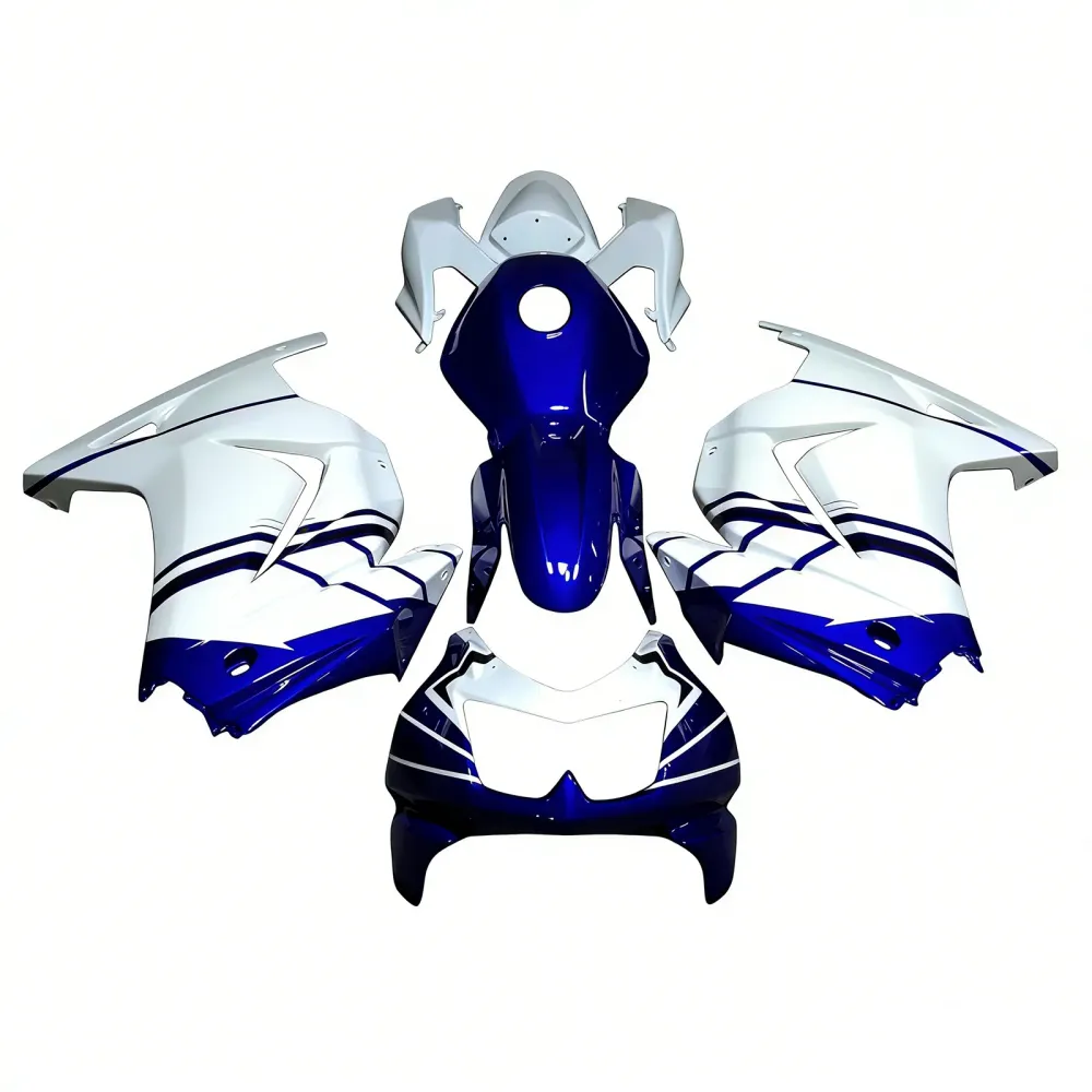 Amotopart 2008-2012 Kawasaki EX250 Ninja250r Zwart Witblauw en rode kuipkit