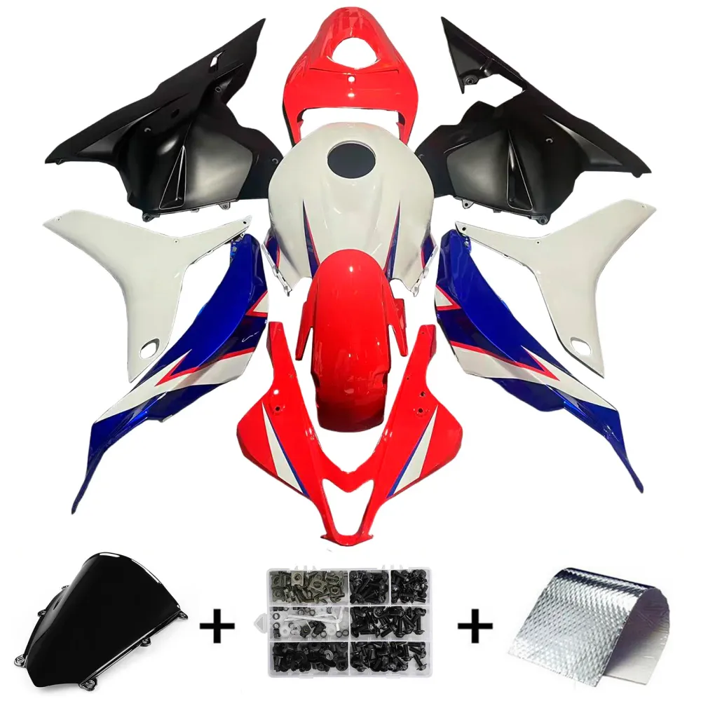 AMOTOPART 2009-2012 HONDA CBR600RR WIT RED BLAUWE KUIST KIT