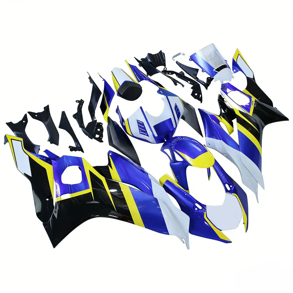 Amotopart 2017-2023 Yamaha YZF R6 wit blauw zwart geel kuipset